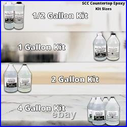 1 Gallon Epoxy Resin Kit Diy Countertop Epoxy Kit For Kitchens Bathrooms Table
