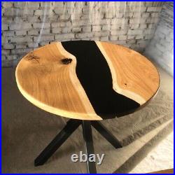 21 Round Epoxy Resin Center Table Top Handmade Custom Table Home Decor