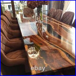 Black Epoxy Resin Table Top, Epoxy Black River Table, Wooden Cyber Monday Sale