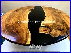 Black River Epoxy Coffee Table, Side table, Center table, Without stand