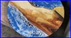 Blue Epoxy Ocean Resin River Table Top Living Room Furniture Adorable Home Decor