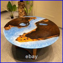 Blue Ocean Epoxy Table, Wooden Table, Epoxy Resin River Table, Cyber Monday Sale