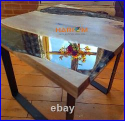 Clear Black Epoxy Resin Table Top Loved Ones Gifts Kitchen Table Top Home Decors