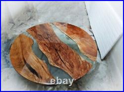 Clear Epoxy Resin Dining Center Table Top, Epoxy Wooden Dining Table Top, Decors