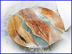 Clear Epoxy Resin Dining Center Table Top, Epoxy Wooden Dining Table Top, Decors