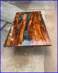 Clear Resin Epoxy Table Epoxy Resin Dining Table Outdoor Handmade Wood Furniture