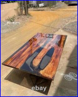 Clear Resin Epoxy Table Epoxy Resin Dining Table Outdoor Handmade Wood Furniture