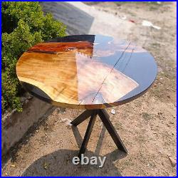 Coffee or Dining Black Epoxy Resin Table Top for Custom Home Decor Furniture