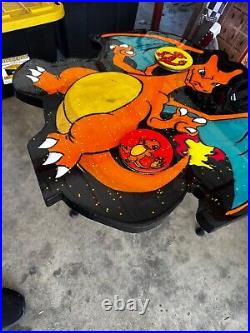 Custom painted Pokemon epoxy resin table