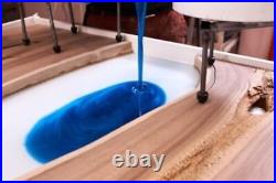 Epoxy Clear River Table, Dining Center Sofa Epoxy Wooden Handmade Furniture Deco