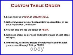 Epoxy Resin Table, Dining Room Epoxy Table, Resin Epoxy Table, River Table Top