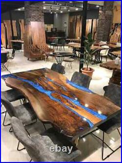 Epoxy Resin Table Top, Acacia Wooden Furniture, Living Room Decor Epoxy Table