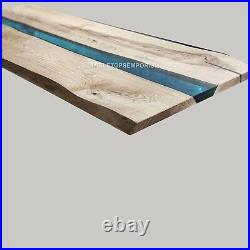 Epoxy Resin Table Top, Black Epoxy Table Top, Acacia Wooden Table Epoxy Decors