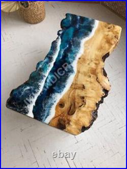 New Epoxy Resin Dining Coffee Table Top Live Edge Table Top Home Decor Gift