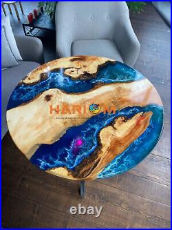 Ocean Blue Epoxy Resin Table Top River Center Sofa Decor Adorable Gift Table Top