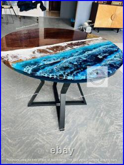 Ocean Epoxy Coffee Table Top, Epoxy Resin Center Sofa Table Top, Decors 24x24