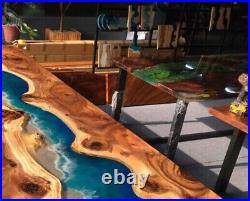 Ocean Epoxy Resin Dining Table Top, Epoxy Counter Table Top, Furniture Decor Top
