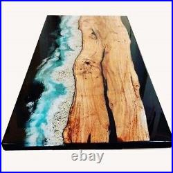 Ocean Epoxy Resin Dining Table Top, Epoxy Resin Counter Table Top, Home Decors