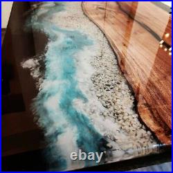 Ocean Epoxy Resin Dining Table Top, Epoxy Resin Counter Table Top, Home Decors