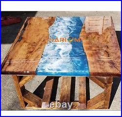 Ocean Epoxy Resin River Table Top Adorable Sofa Center Table Top Home Decorative