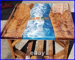 Ocean Epoxy Resin River Table Top Adorable Sofa Center Table Top Home Decorative