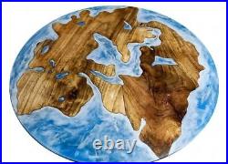 Ocean Epoxy table, dining room furniture, kitchen dining table, Epoxy Coffee top