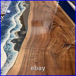 Ocean Resin Epoxy River Dining Table Office Meeting Table Luxury Furniture Decor