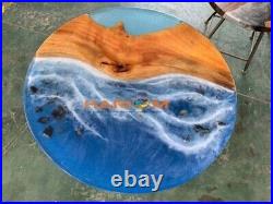 Ocean Sea Wave Epoxy Resin River Table Top Decor Living Room Furniture Decorates
