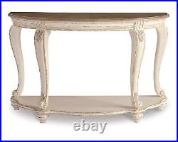 Signature Design by Ashley Casual Realyn Sofa Table White/Brown