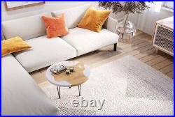 White Epoxy Resin Coffee Sofa Side Table Top, Epoxy Resin Slab Top Decor Table